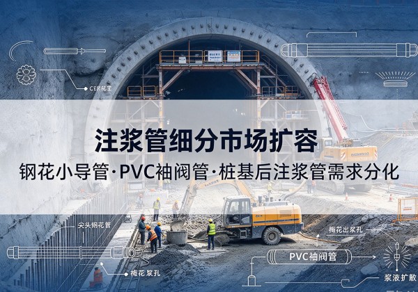 昌宁注浆管细分市场扩容，隧道钢花小导管、PVC 袖阀管、桩基后注浆管需求分化